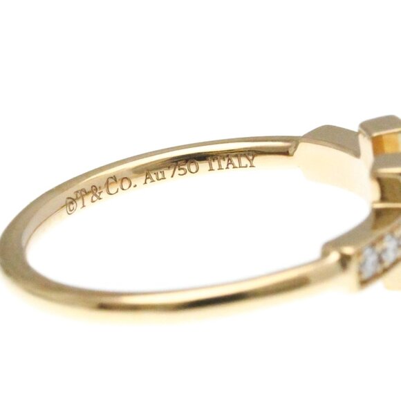 TIFFANY & CO. 18k Rose Gold Diamond Ring - Picture 7 of 11